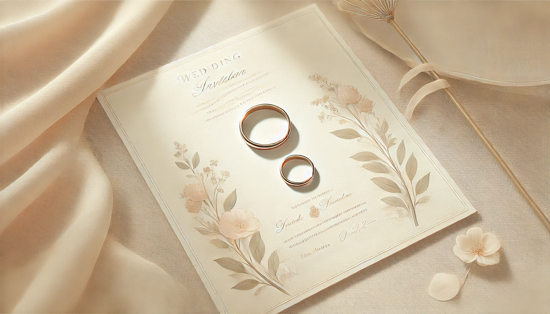 入籍済みの場合の結婚式招待状の差出人名の書き方